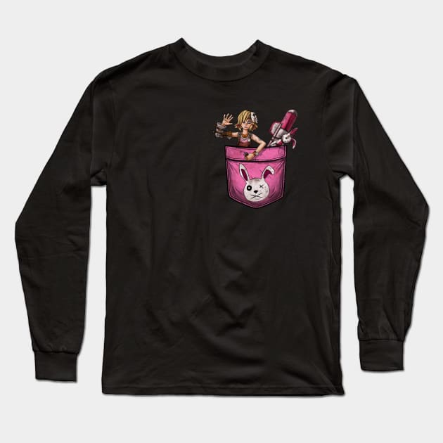 Pocket Tiny Tina - Borderlands Long Sleeve T-Shirt by Doomgriever